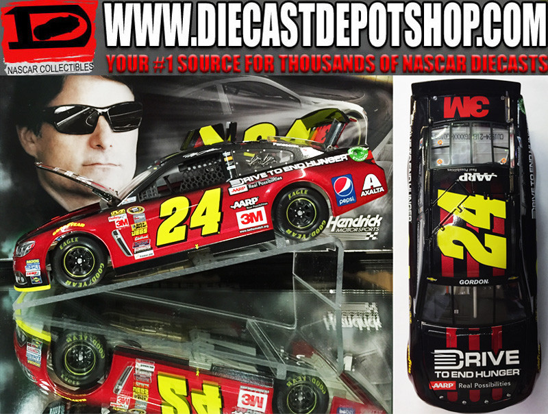 Jeff Gordon NASCAR ミニカー 2台セット JEFF GORDON 2015 DRIVE TO END HUNGER 1/24 ACTION