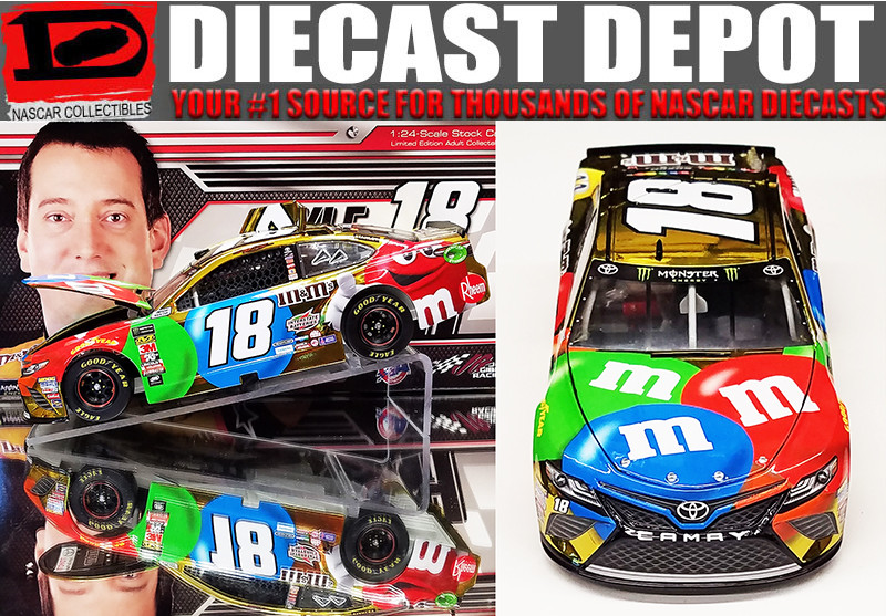 KYLE BUSCH 2018 M&M'S #18 TOYOTA COLOR CHROME 1/24 ACTION