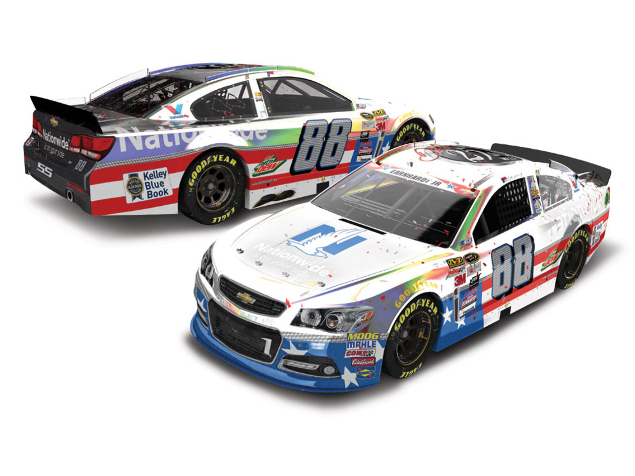 DALE EARNHARDT JR 25TH WIN DAYTONA STARS AND STRIPES