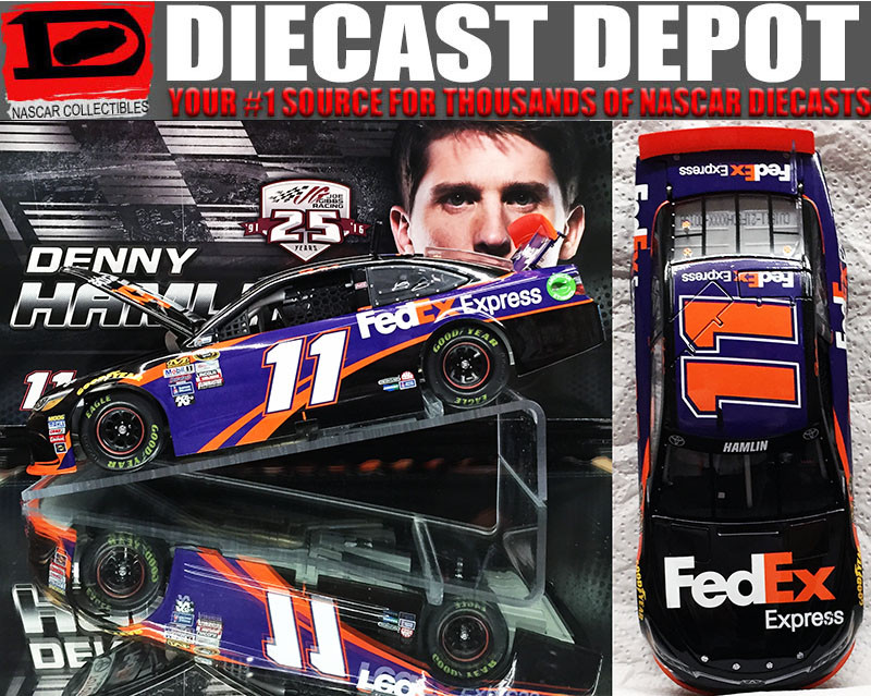 DENNY HAMLIN 2016 FEDEX EXPRESS 1/24 ACTION