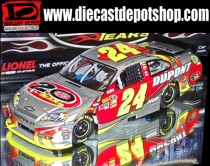 JEFF GORDON 2012 DUPONT 20TH ANNIVERSARY 1/24 ACTION