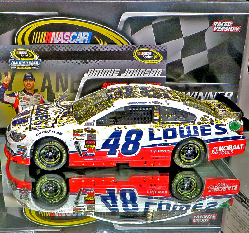 JIMMIE JOHNSON 2013 ALLSTAR WIN RACED VERSION 1/24 ACTION