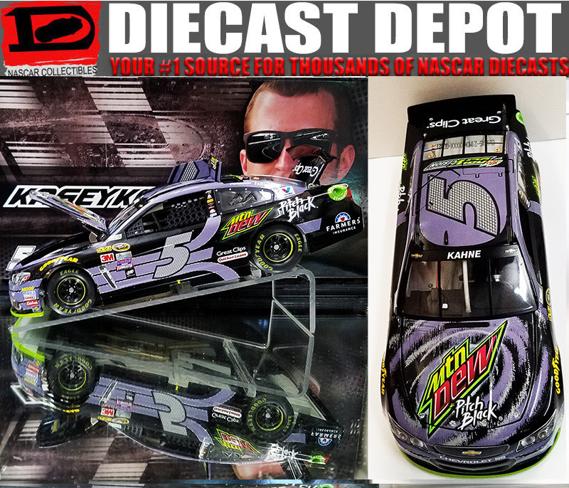 KASEY KAHNE 2016 MOUNTAIN DEW PITCH BLACK 1/24 ACTION