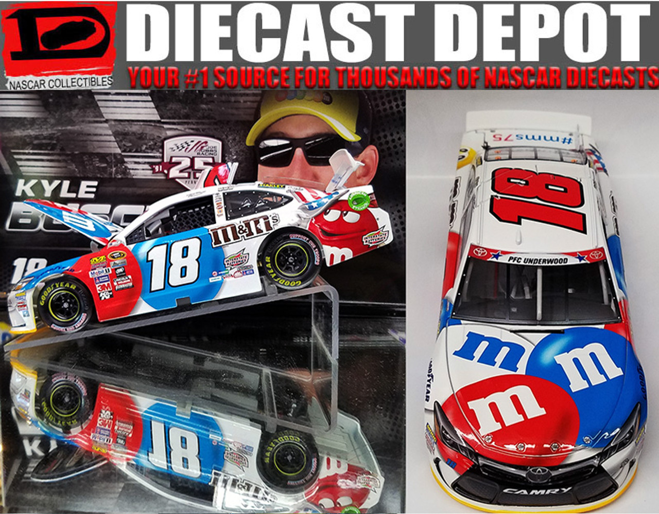 エムアンドエムズ KYLE BUSCH 2016 RED WHITE & BLUE M&M'S PATRIOTIC SPECIAL 1