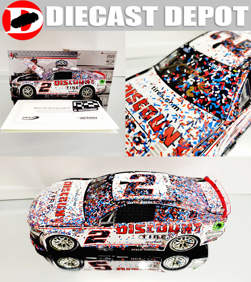 AUTOGRAPHED AUSTIN CINDRIC 2022 DAYTONA 500 WINNER DISCOUNT TIRE