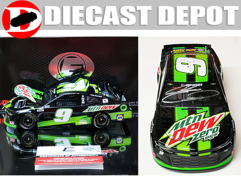 AUTOGRAPHED CHASE ELLIOTT 2020 MOUNTAIN DEW ZERO #9 CAMARO 1/24