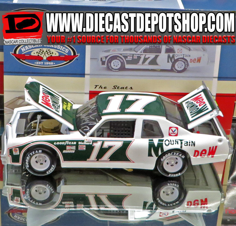 AUTOGRAPHED DARRELL WALTRIP 1982 MOUNTAIN DEW PONTIAC 1/24 ACTION