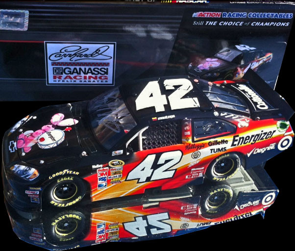 AUTOGRAPHED JUAN PABLO MONTOYA 2012 ENERGIZER 1/24 ACTION
