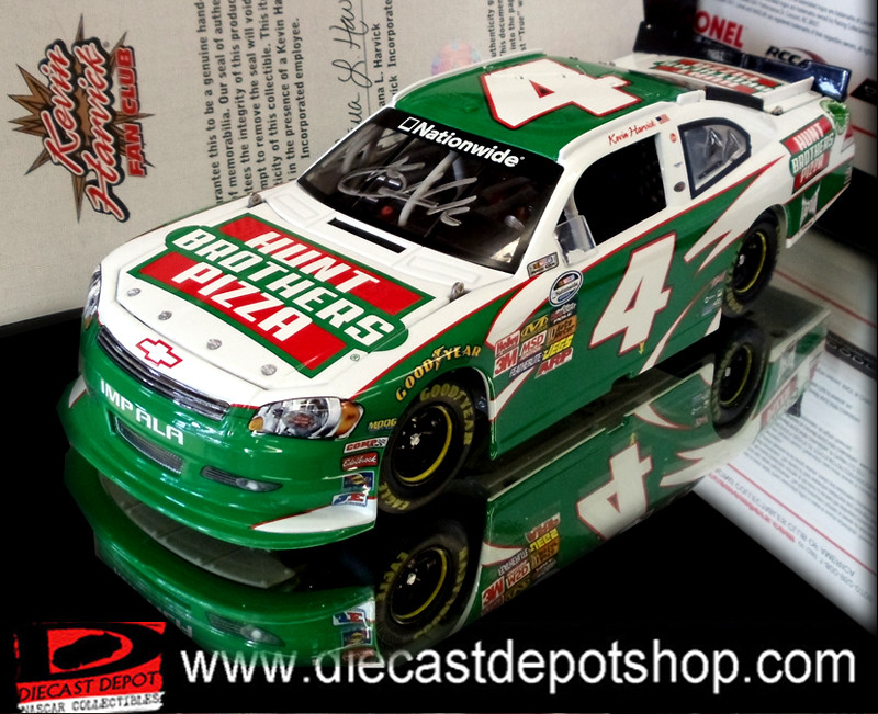 AUTOGRAPHED KEVIN HARVICK 2011 HUNT BROTHERS PIZZA 1/24 ACTION