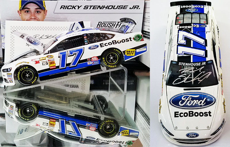 NASCAR ミニカー　FORD 1/24 autographed-ricky-stenhouse-jr