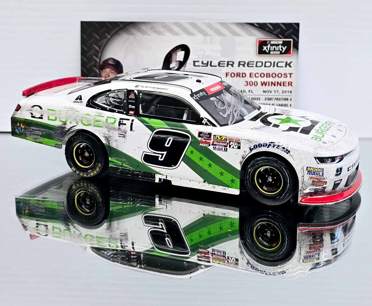 AUTOGRAPHED TYLER REDDICK 2018 HOMESTEAD WIN RACED VERSION