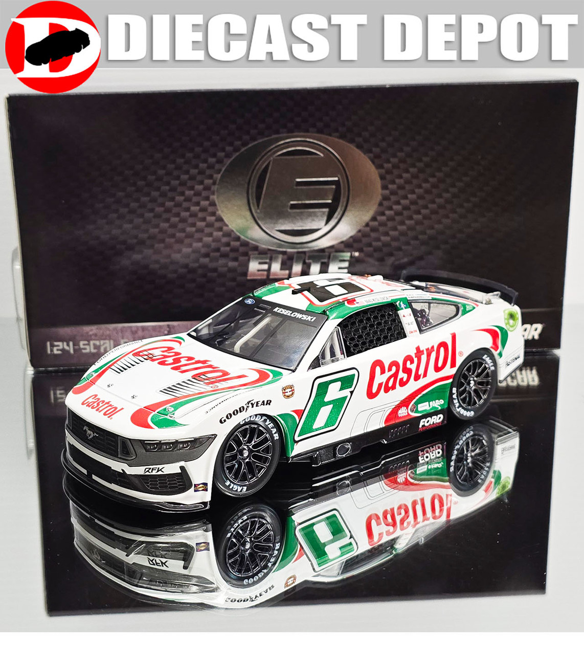 BRAD KESELOWSKI 2024 DARLINGTON RETRO CASTROL THROWBACK 1/24 ELITE