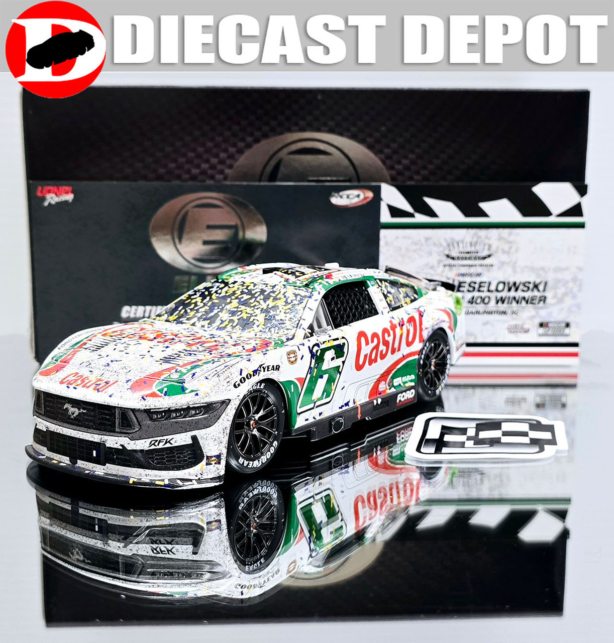 NASCAR 1/24 ケセロウスキー ダーリントンウィナー　サイン入り NASCAR 1/24 ケセロウスキー ダーリントンウィナー サイン入り