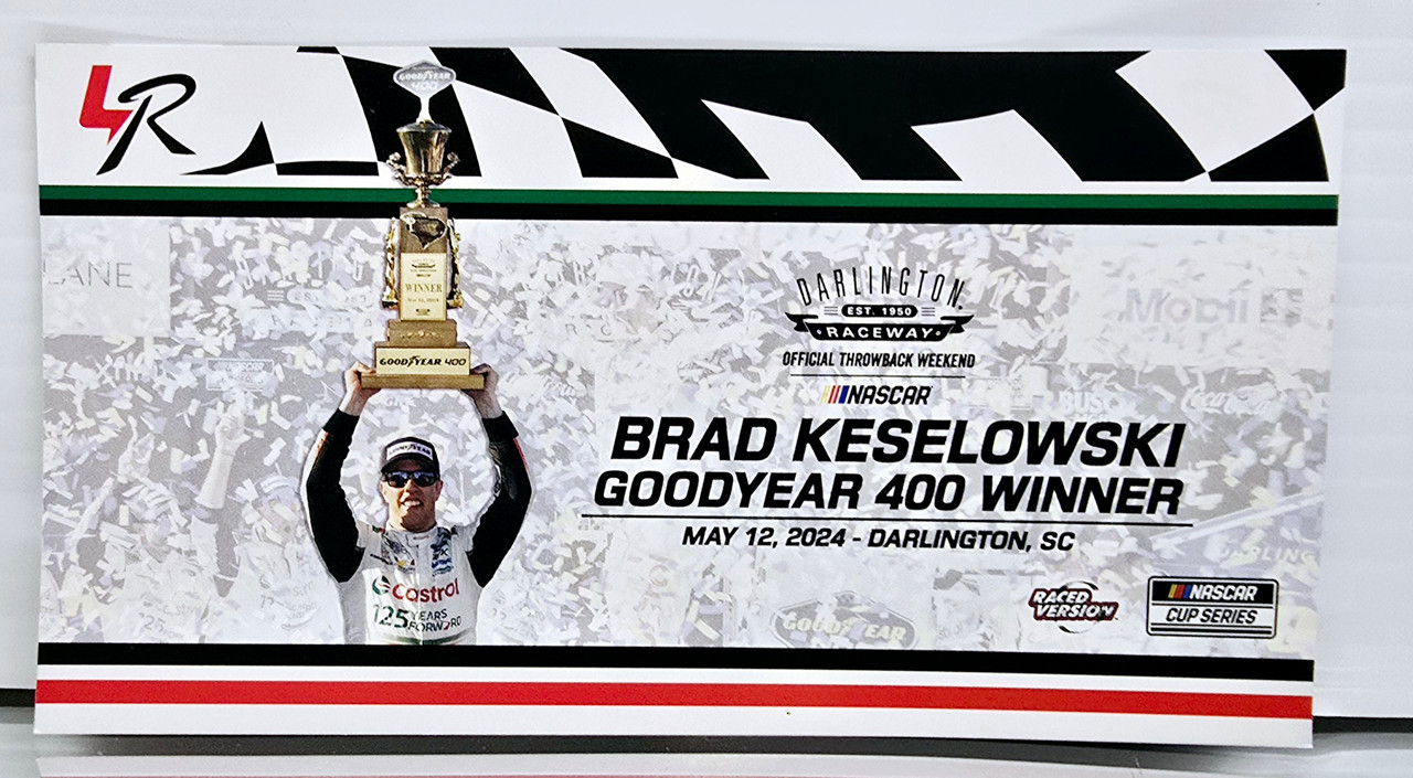 NASCAR 1/24 ケセロウスキー ダーリントンウィナー　サイン入り NASCAR 1/24 ケセロウスキー ダーリントンウィナー サイン入り