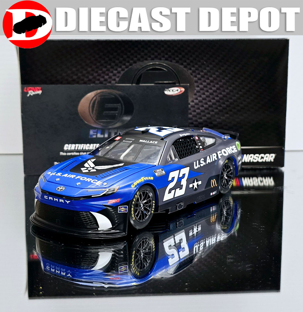 BUBBA WALLACE 2024 AIRFORCE 1/24 ELITE DIECAST