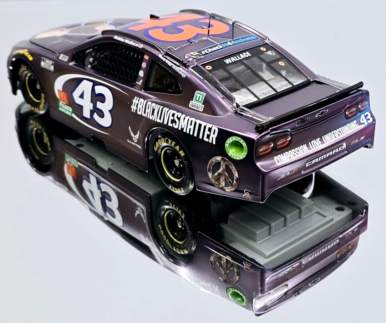 BUBBA WALLACE 2020 #BLACKLIVESMATTER COLOR CHROME 1/24 SCALE 
