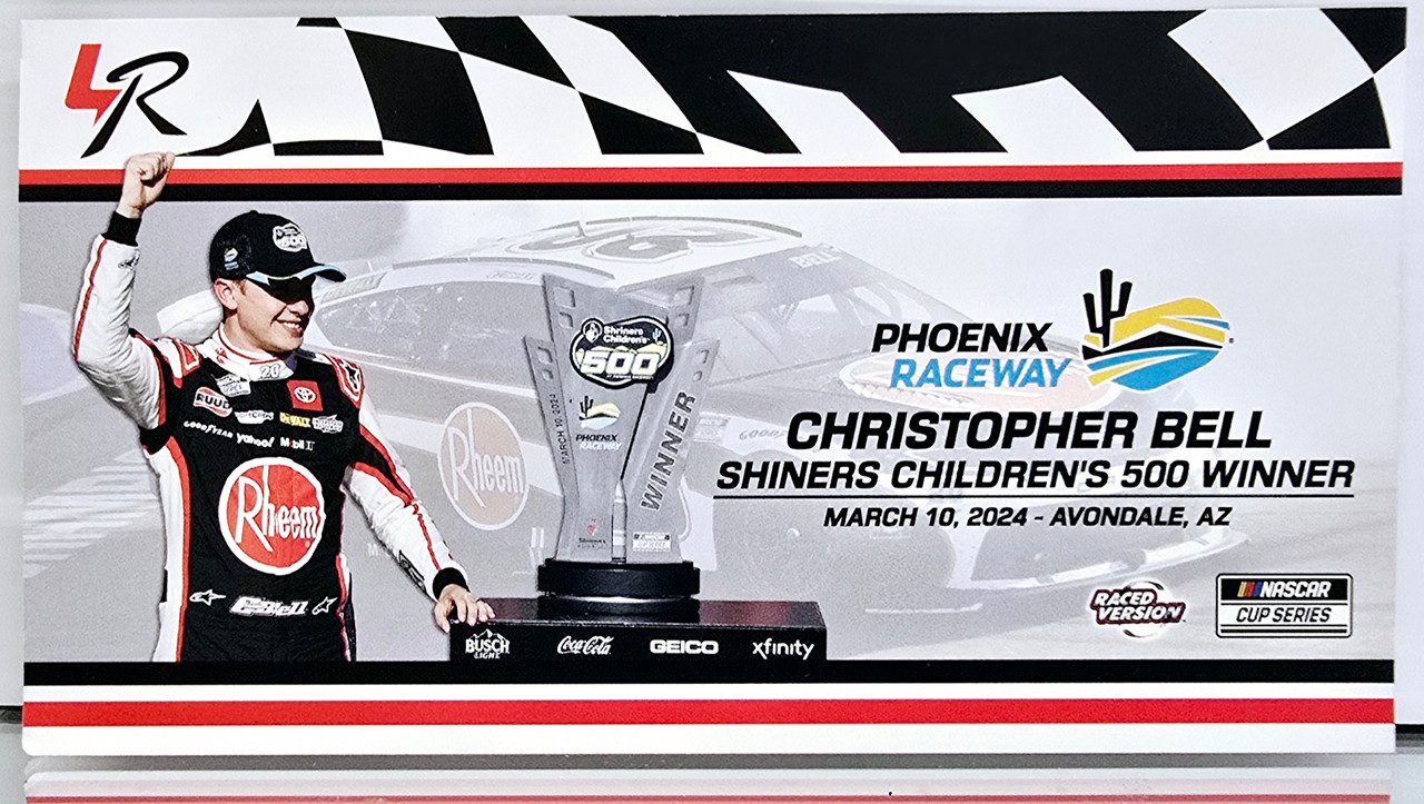 CHRISTOPHER BELL 2024 PHOENIX WIN RHEEM RACED VERSION 1/24 ARC DIECAST