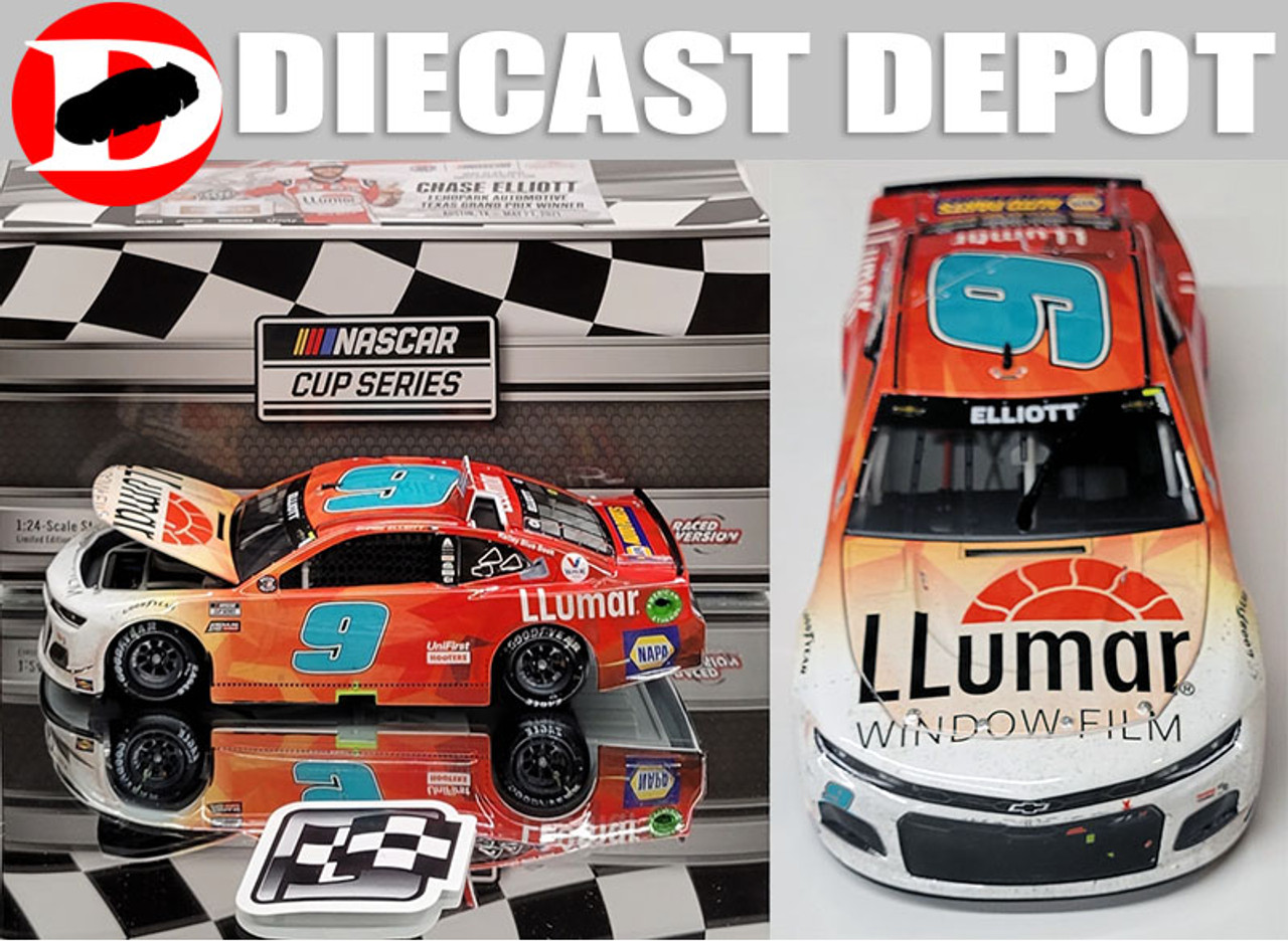 Chase Elliott NASCAR 2021 #9 Llumar COTA Win Camaro ZL1 - 1:24 Premium