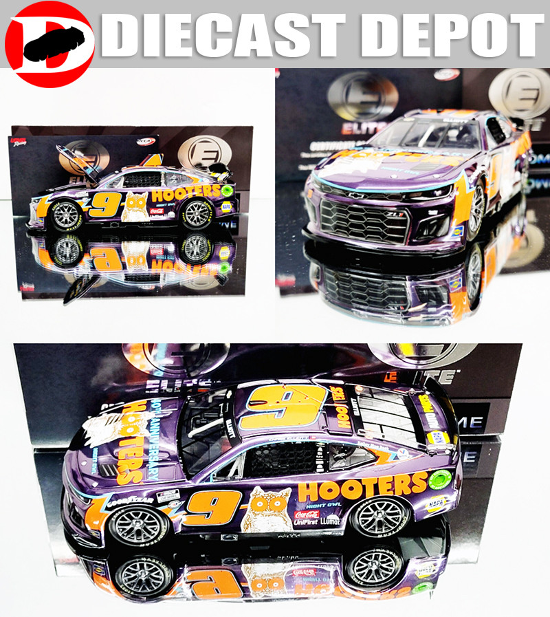 CHASE ELLIOTT 2023 HOOTERS #9 CAMARO COLOR CHROME 1/24 ELITE