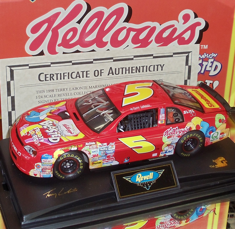 AUTOGRAPHED TERRY LABONTE 1998 MARSHMALLOW BLASTED FROOT LOOPS 1