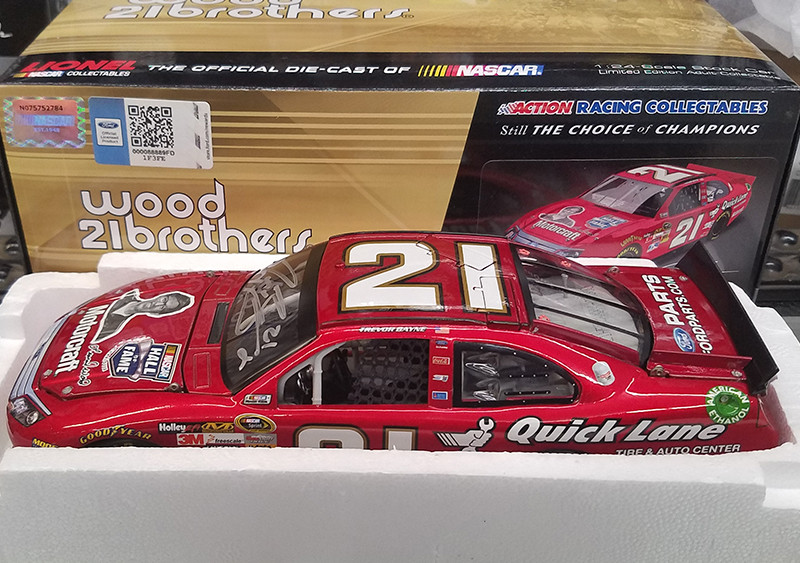 AUTOGRAPHED TREVOR BAYNE 2012 MOTORCRAFT HALL OF FAME LEONARD WOOD