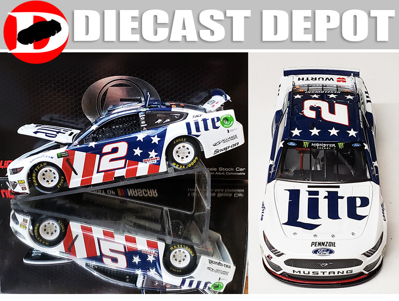 限定1of95 NASCAR1/24 LIONEL ♯2Miller lite BRAD KESELOWSKI 2019 PATRIOTIC MILLER LITE 1/24 ELITE SERIES