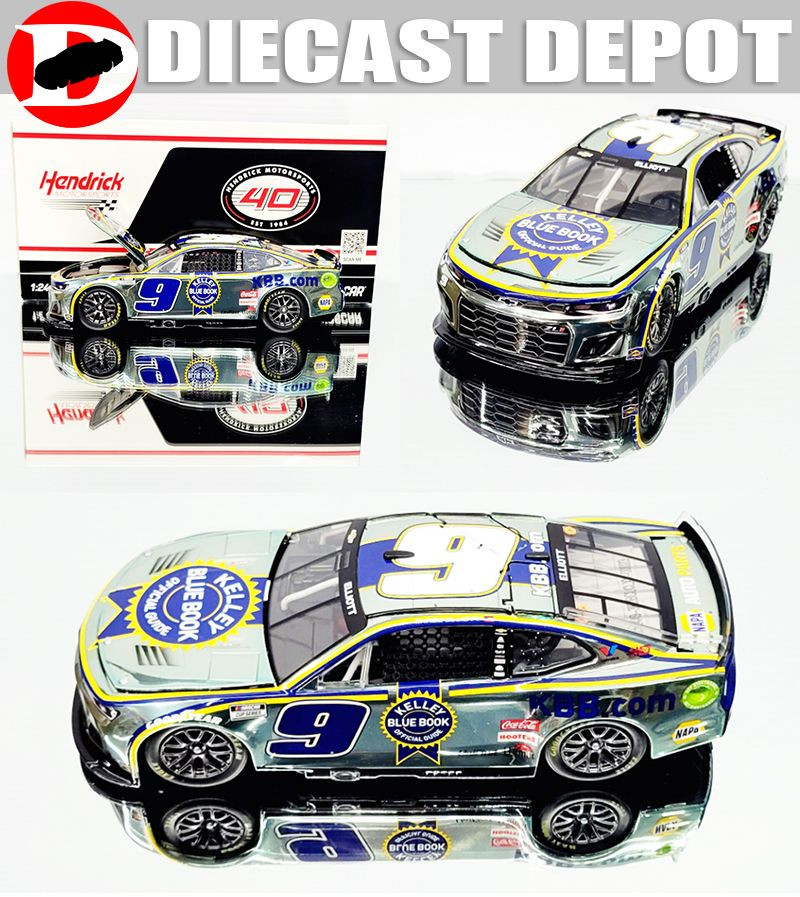 CHASE ELLIOTT 2024 KELLEY BLUE BOOK COLOR CHROME 1/24 ARC DIECAST