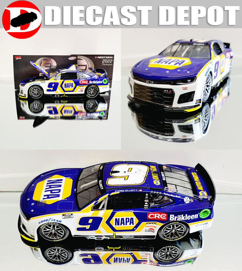 CHASE ELLIOTT 2022 NAPA/ CRC BRAKLEEN #9 NEXT GEN CAMARO 1/24