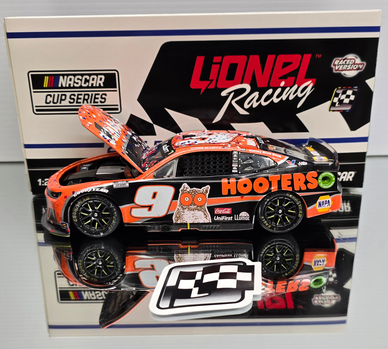 CHASE ELLIOTT 2024 TEXAS WIN RACED VERSION HOOTERS 1/24 ARC