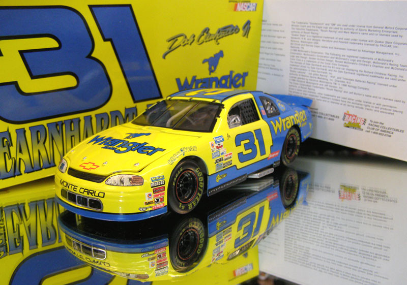 DALE EARNHARDT JR 1997 WRANGLER #31 1/24 RCCA CLEAR WINDOW BANK
