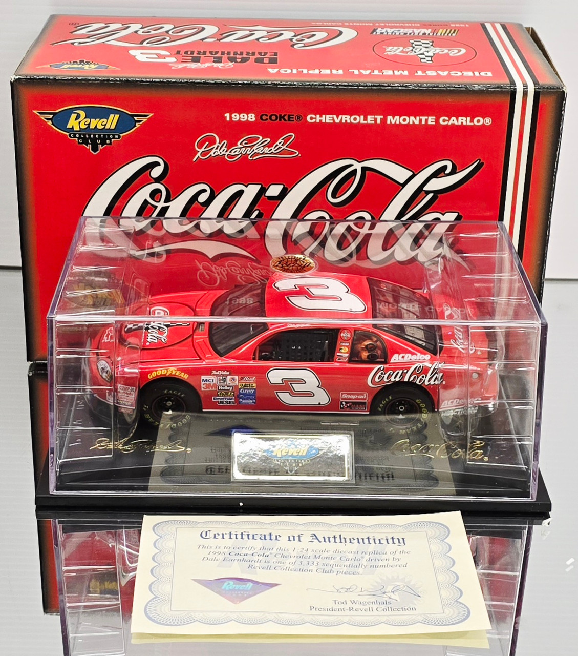DALE EARNHARDT SR 1998 COKE #3 CHEVY 1/24 REVELL DIECAST