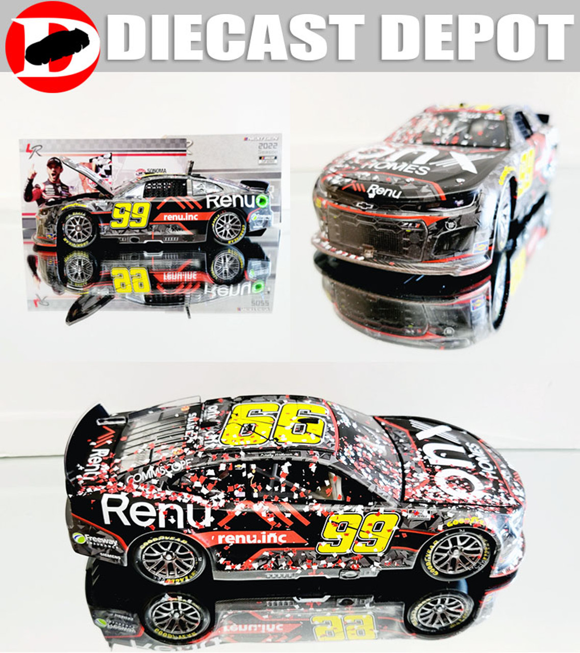 MODEL CAR RACING SET 1/24・1/32 1999 Nascar Racing Champions #40 John Wayne / SABCO 1:24