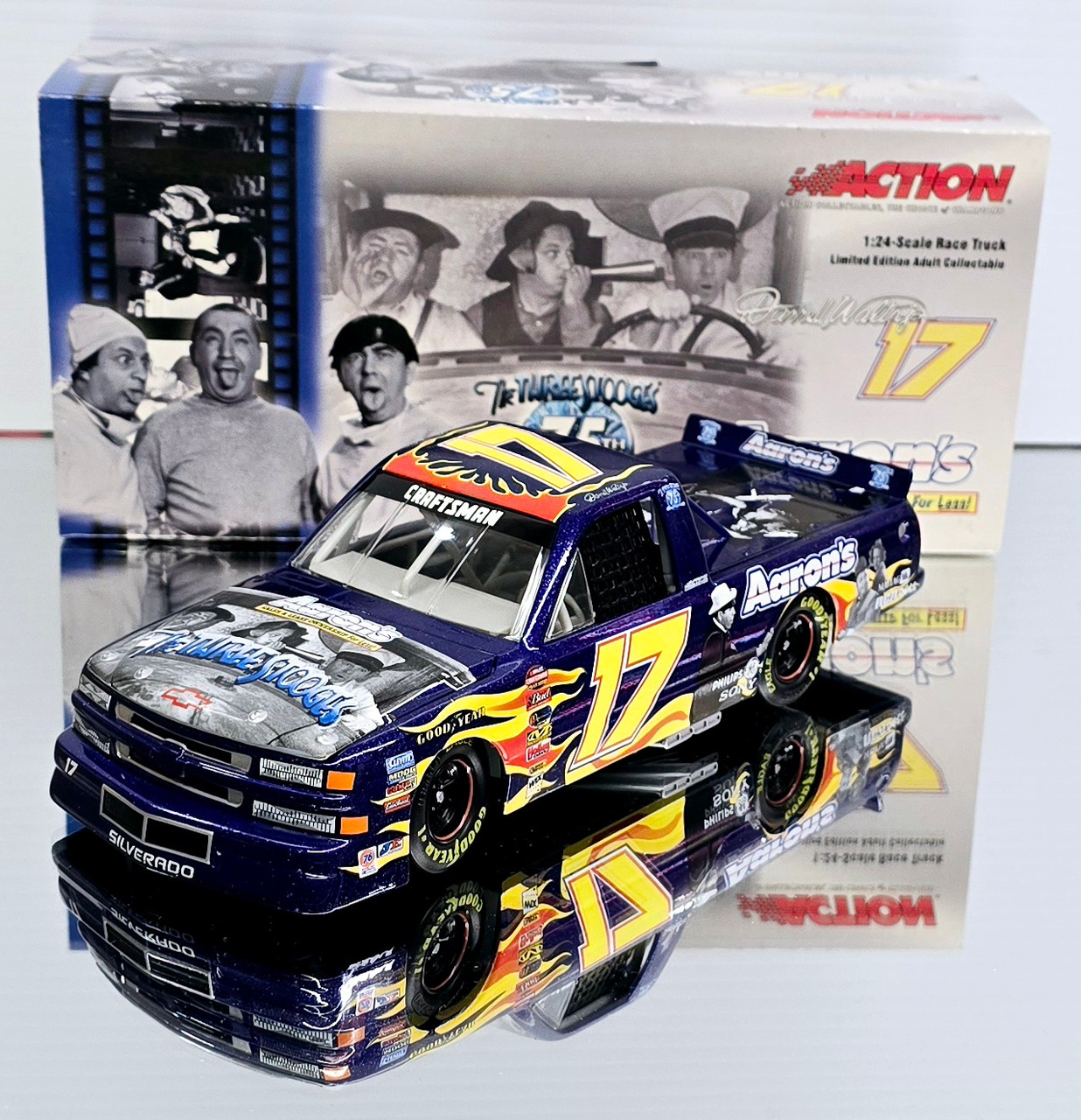 DARRELL WALTRIP 2003 THE 3 STOOGES TRUCK 1/24 ACTION DIECAST