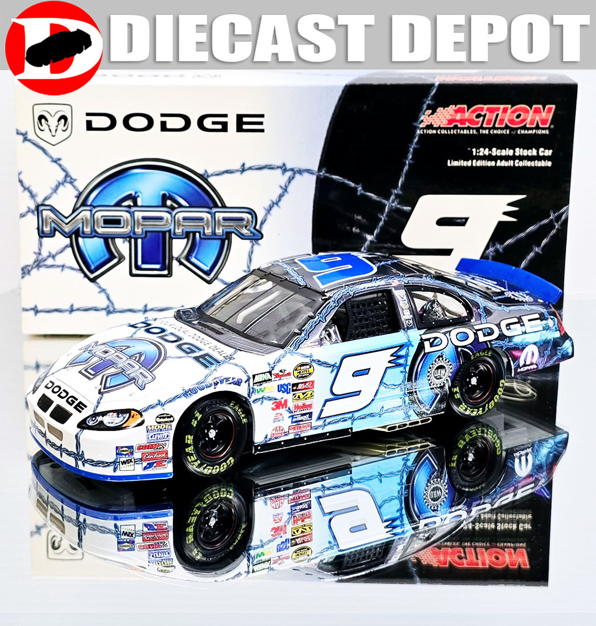 KASEY KAHNE 2004 MOPAR 'BLING BLING' COLOR CHROME 1/24 ACTION