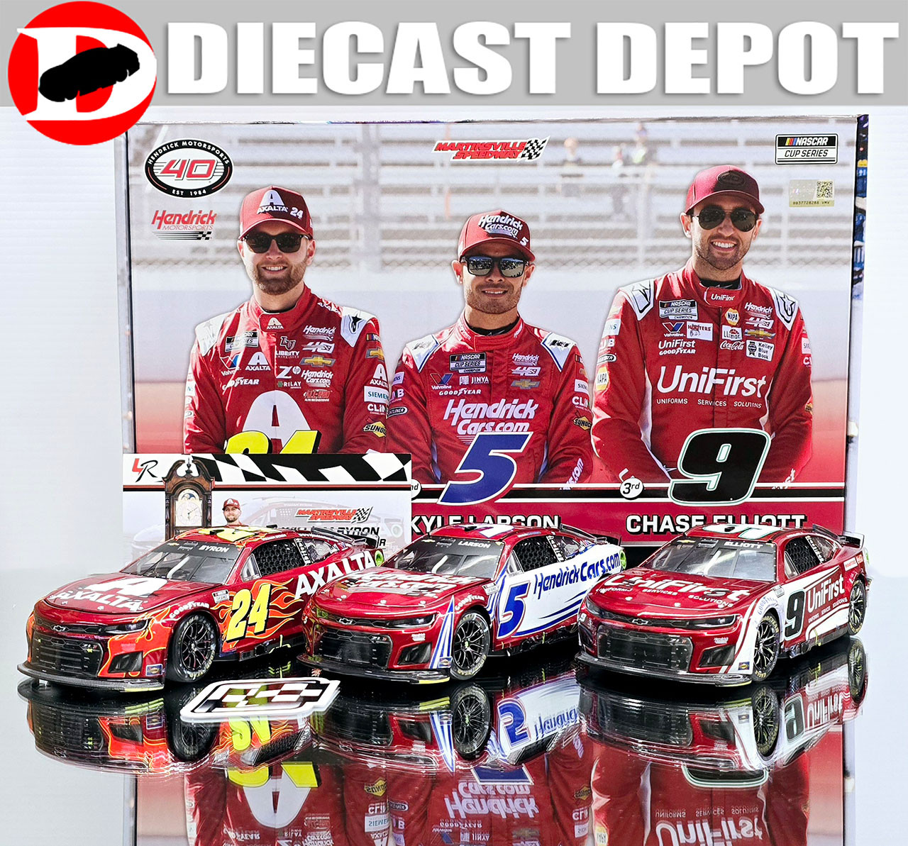 エルフィノ&ベルアール　ガレージキット HENDRICK MOTORSPORTS 1-2-3 FINISH MARTINSVILLE 3-CAR SET 1/24 ARC