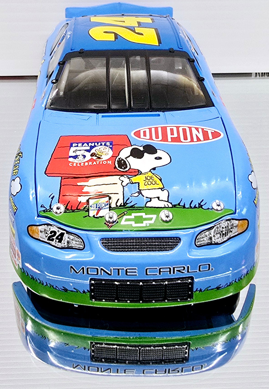 スヌーピー PEANUTS NASCAR 1/24 jeff GORDON JEFF GORDON PEANUTS 50TH ANNIV. DIECAST STOCK CAR