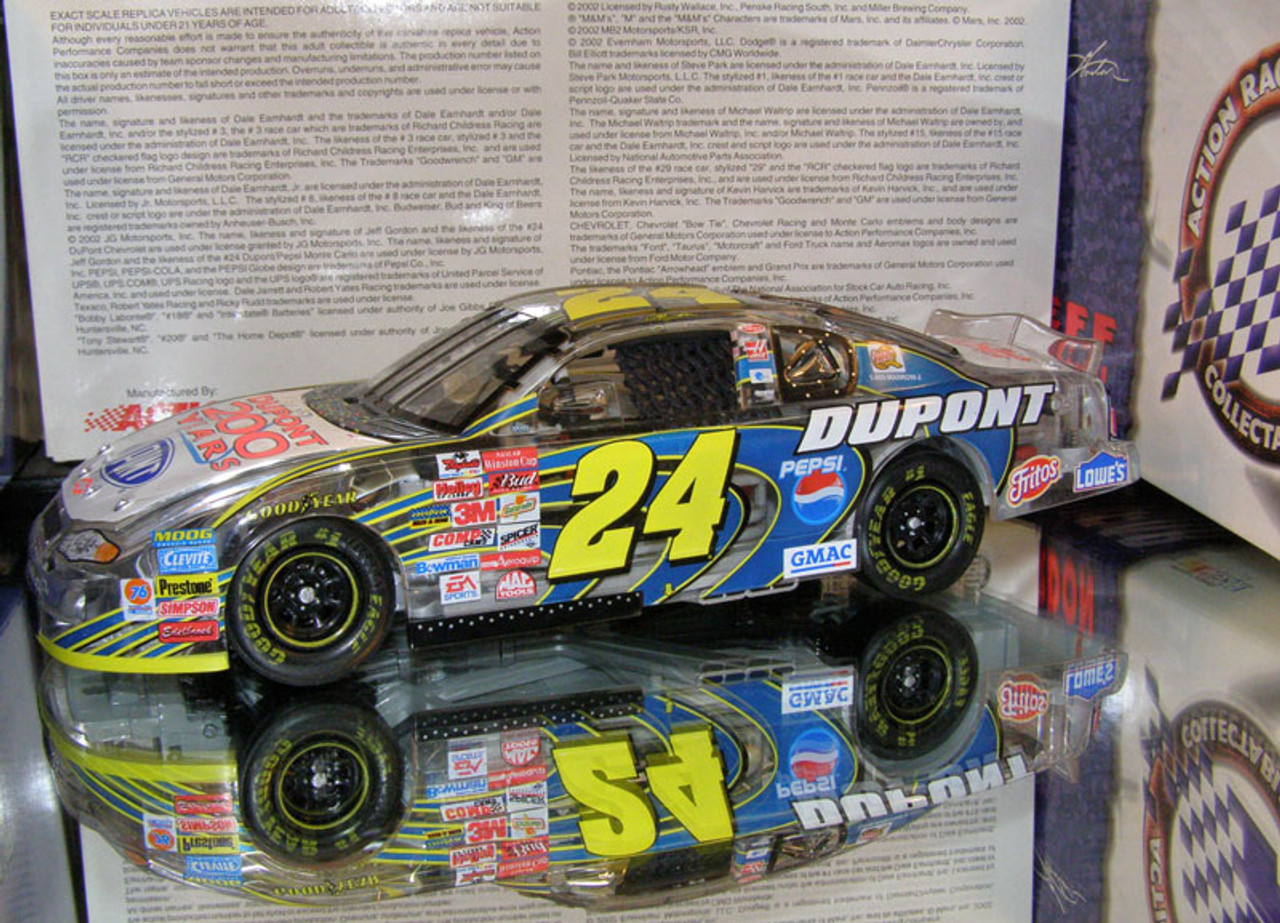 a35/ナスカー/ジェフ・ゴードン #24 フィギュア デュポン/レーシングカー 2001 Action JEFF GORDON #24 Dupont Flames Diecast Nascar 1