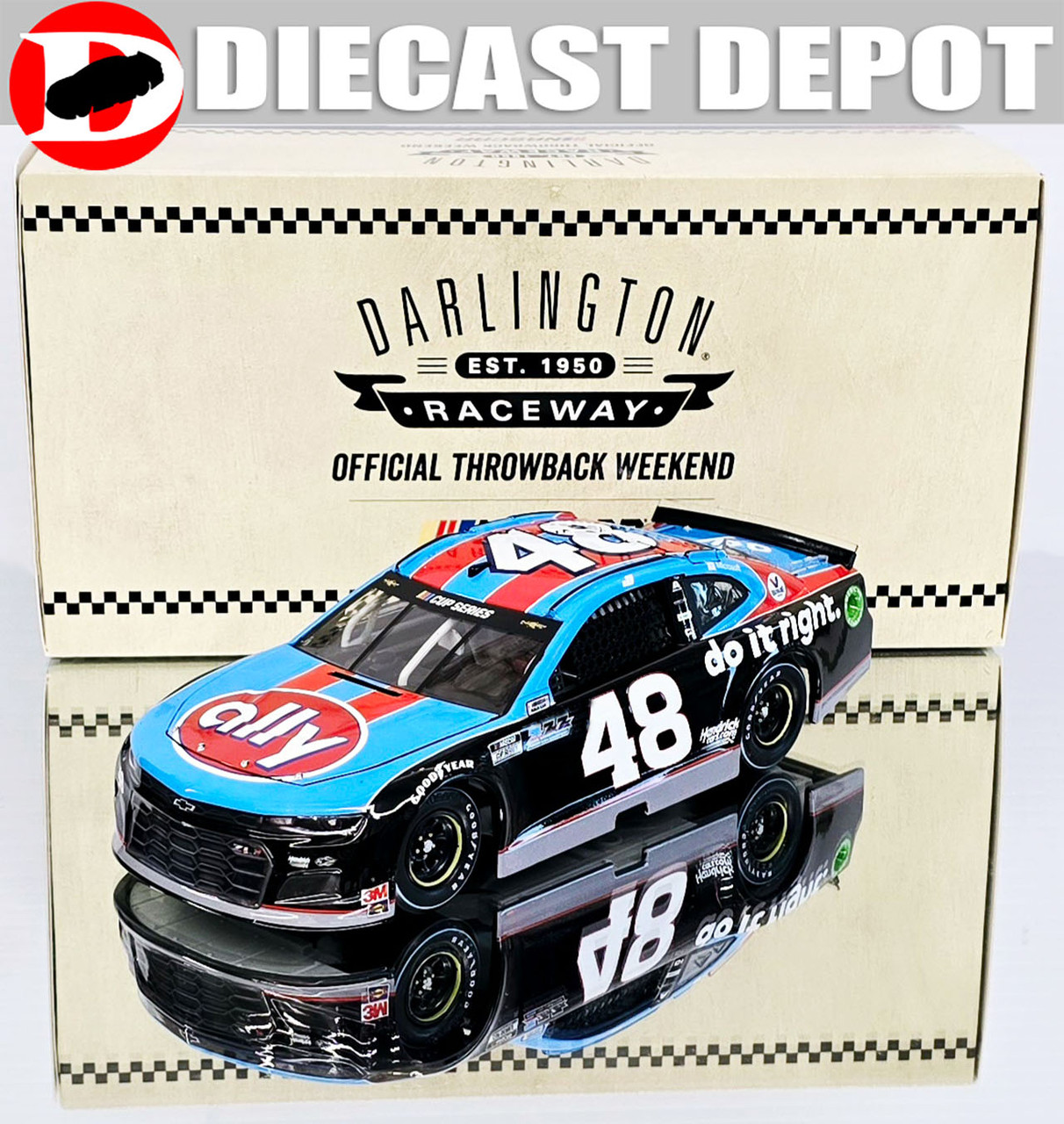 JIMMIE JOHNSON 2020 DARLINGTON RETRO (DALE EARNHARDT/ RICHARD