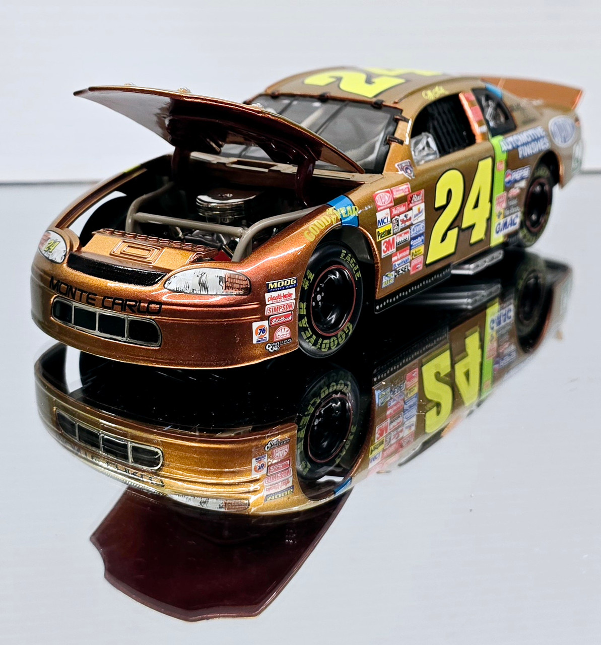 JEFF GORDON 1998 CHROMALUSION PUREFIRE PRIZM 1/24 ACTION CWB