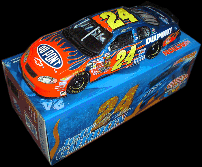JEFF GORDON 2004 DUPONT FLAMES NEXTEL CUP 1/24 ACTION