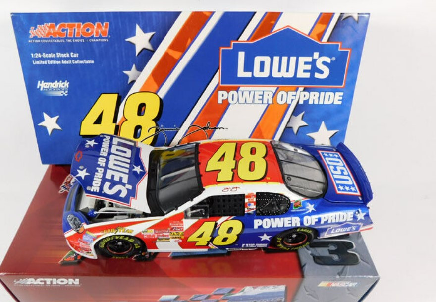 JIMMIE JOHNSON ACTION DIECAST 2003 1/24 LOWES POWER OF PRIDE