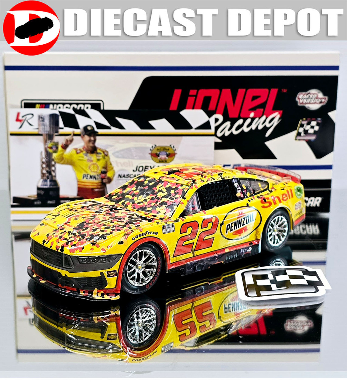 Wincraft Racing Joey Logano #22 Round Decal Sticker 3