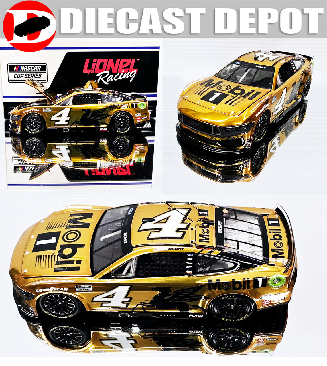 JOSH BERRY 2024 MOBIL ONE 50TH ANNIVERSARY COLOR CHROME 1/24 ARC