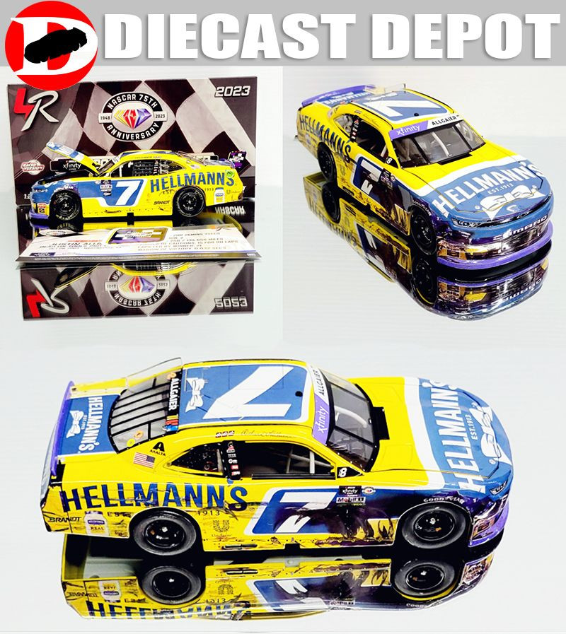 JUSTIN ALLGAIER 2023 MARTINSVILLE WIN RACED VERSION HELLMANS 1/24