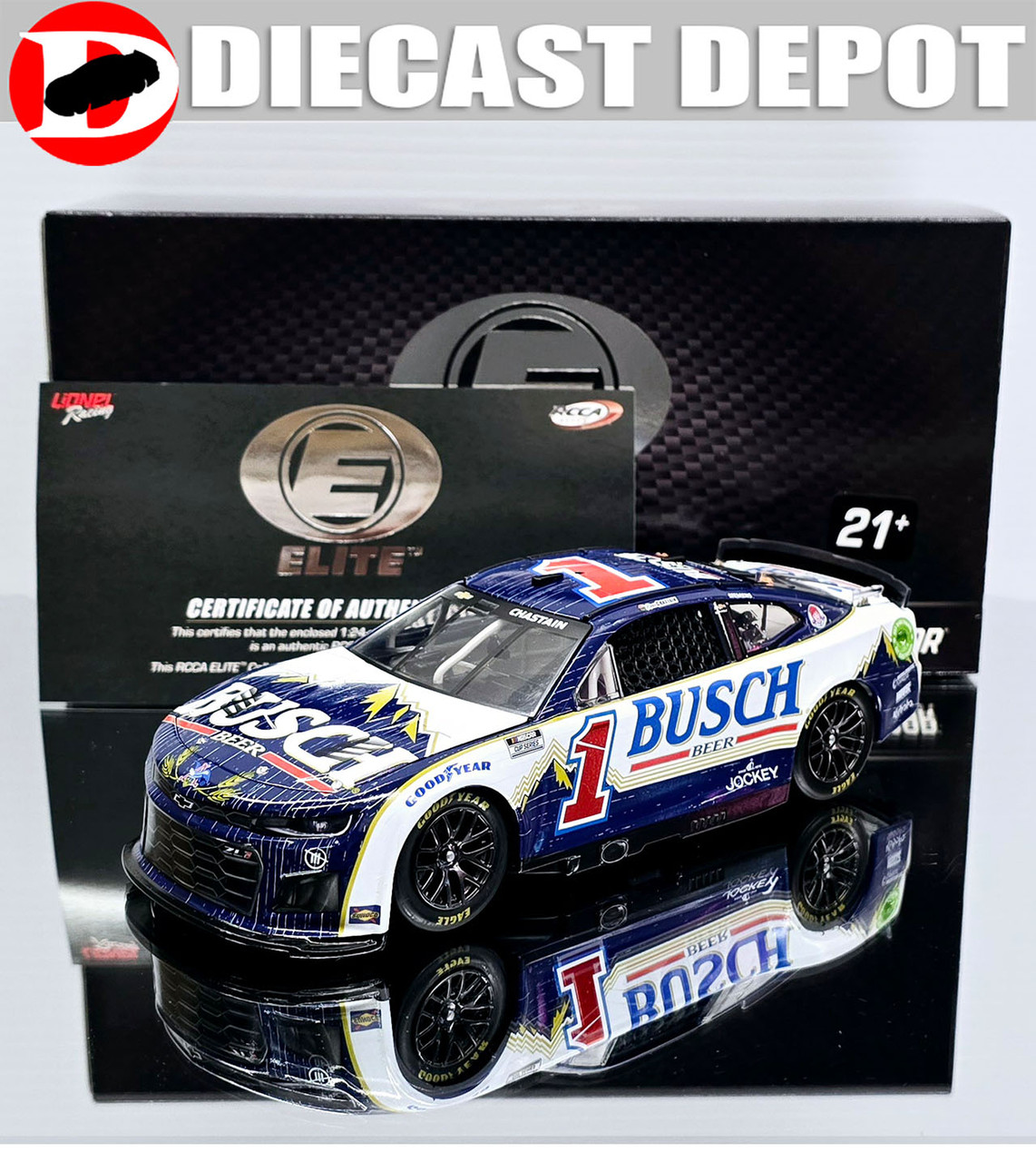 ROSS CHASTAIN 2024 DARLINGTON FALL RETRO BUSCH BEER THROWBACK 1/24