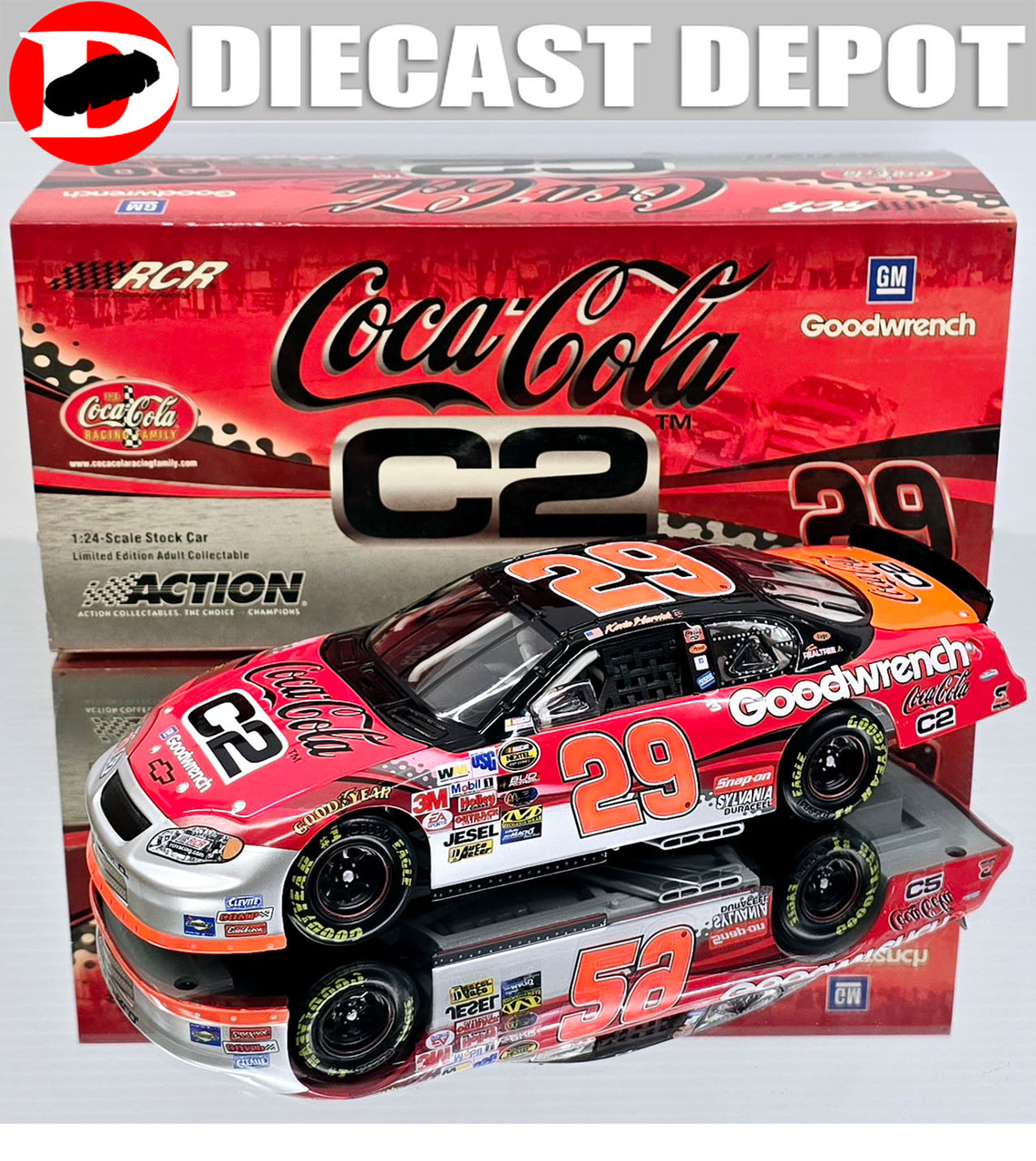 KEVIN HARVICK 2004 C2 COCA-COLA 1/24 ACTION DIECAST