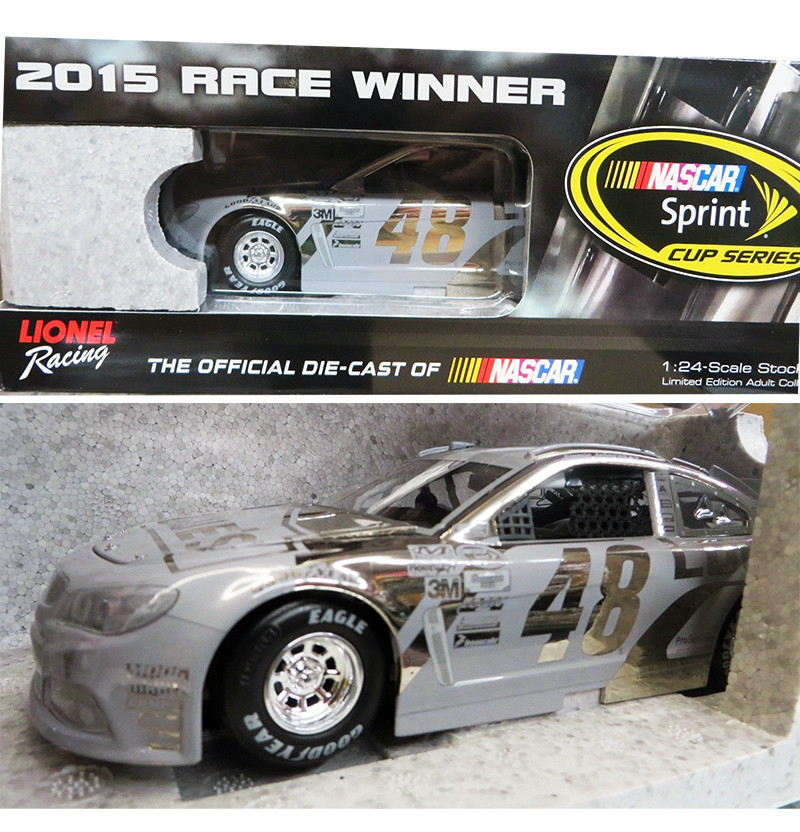 JIMMIE JOHNSON 2015 TEXAS WIN RACED VERSION *CHROME* 1/24 ACTION