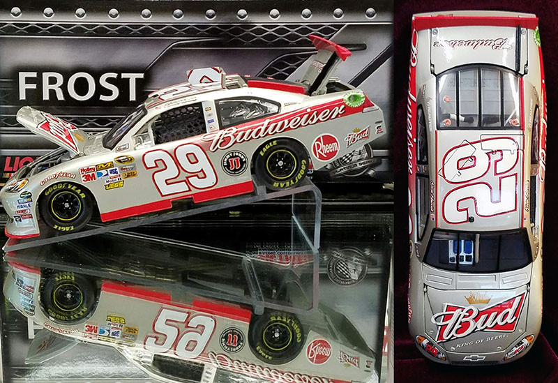 KEVIN HARVICK 2012 BUDWEISER FROST 1/24 ACTION