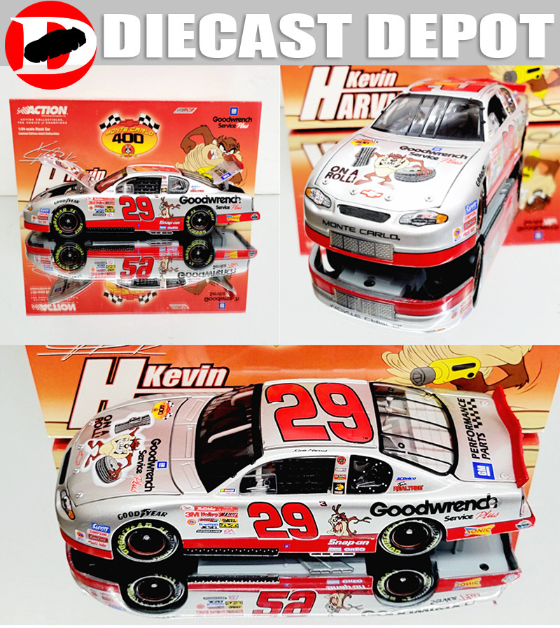 KEVIN HARVICK 2001 LOONEY TUNES TASMANIAN DEVIL #29 CHEVY 1/24 ACTION