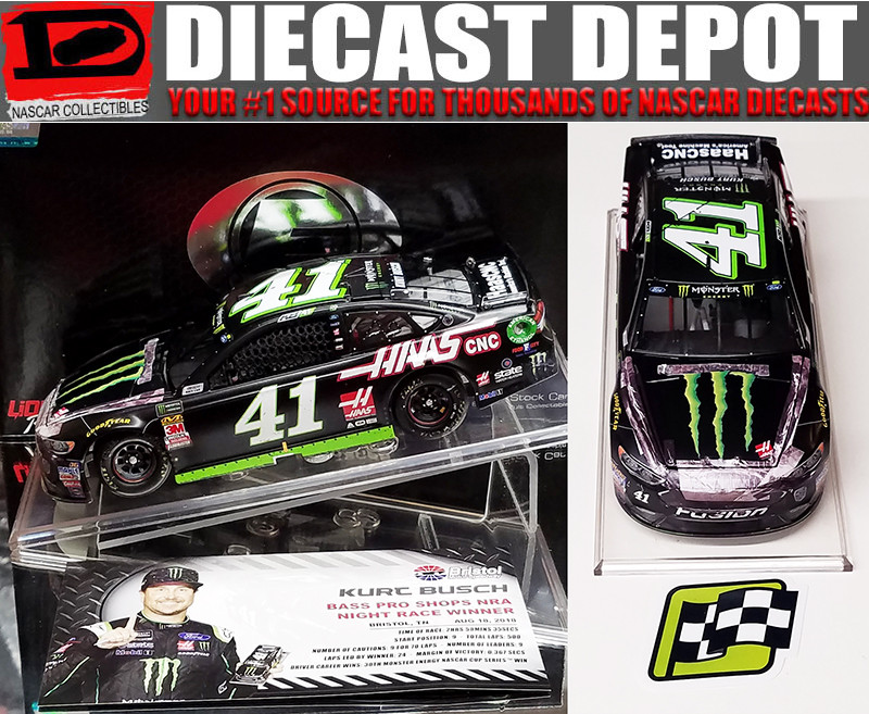 KURT BUSCH 2018 BRISTOL WIN RACED VERSION MONSTER ENERGY/ HAAS
